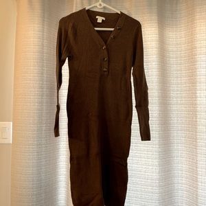 H&M maternity button body-con dress